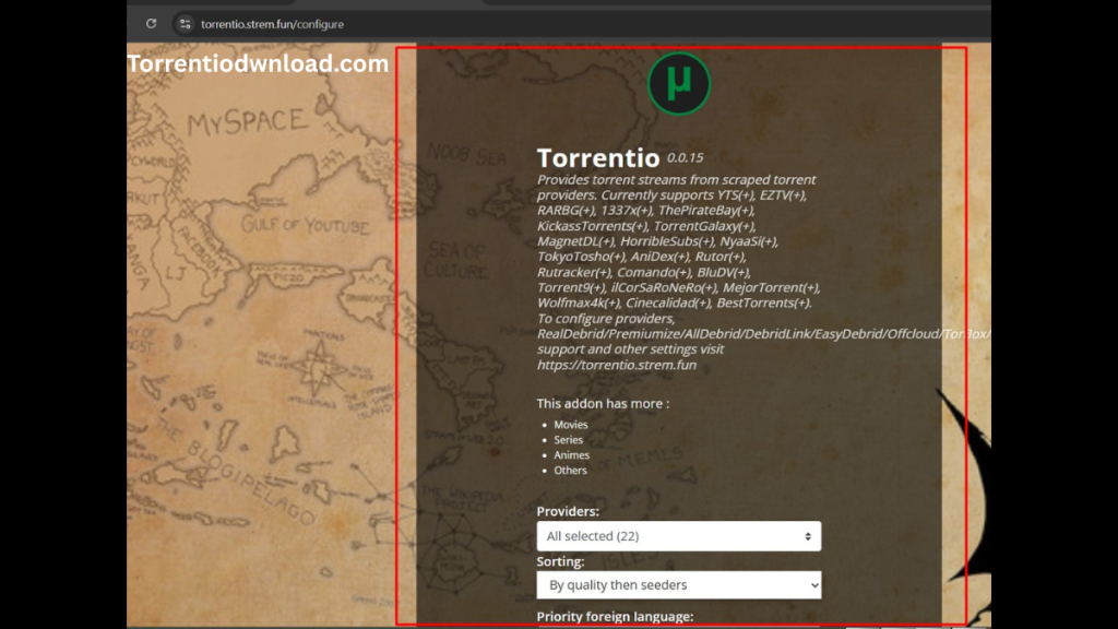 Torrentio installation 2