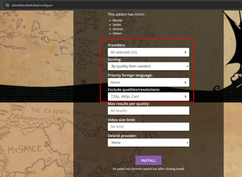 torrentio installation 3